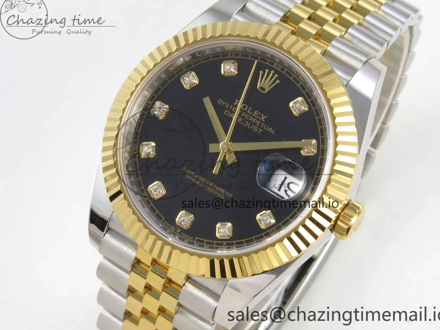 AAA Replica Watches Diamonds (Weighted) SS Edition Bracelet 41 126333 Black Jubilee SH3235 1:1 EasyCare ARF Dial 210 Best on DateJust YG 0119